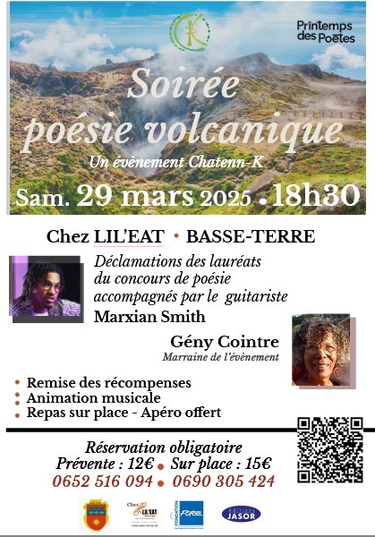 Soirée Poésie Volcanique - 29 mars 2025 