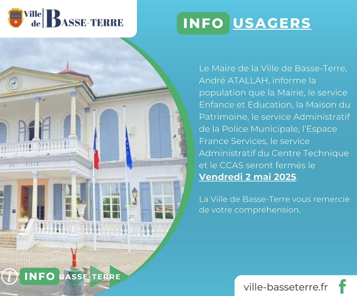 Info Usagers - Fermeture exceptionnelle 