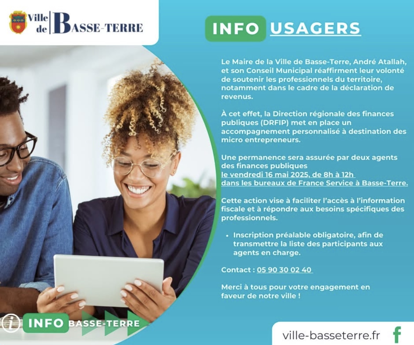 Info Usagers - Réunion micro-entrepreneurs 