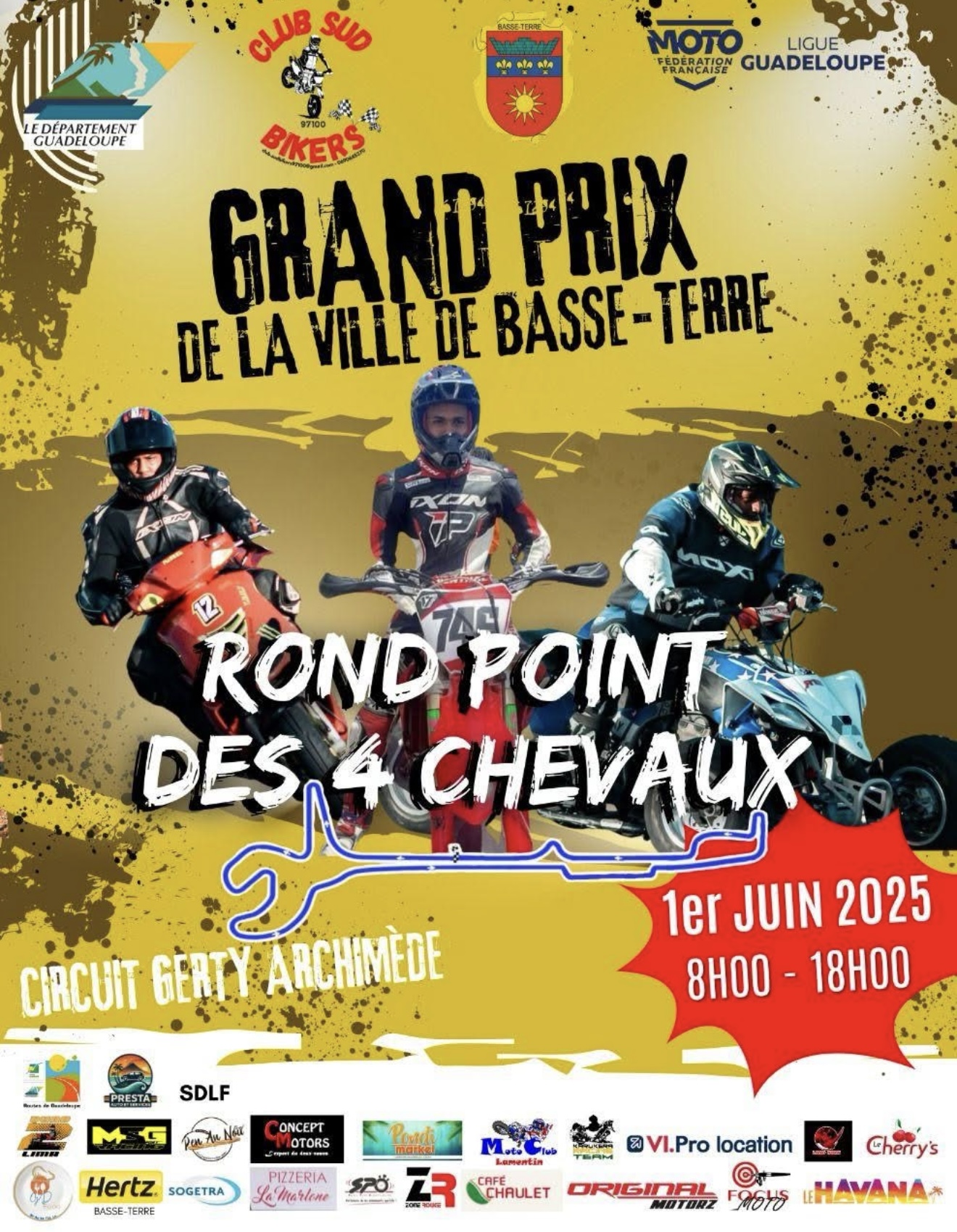 Grand Prix Moto de la ville de Basse-Terre - 1 juin 2025