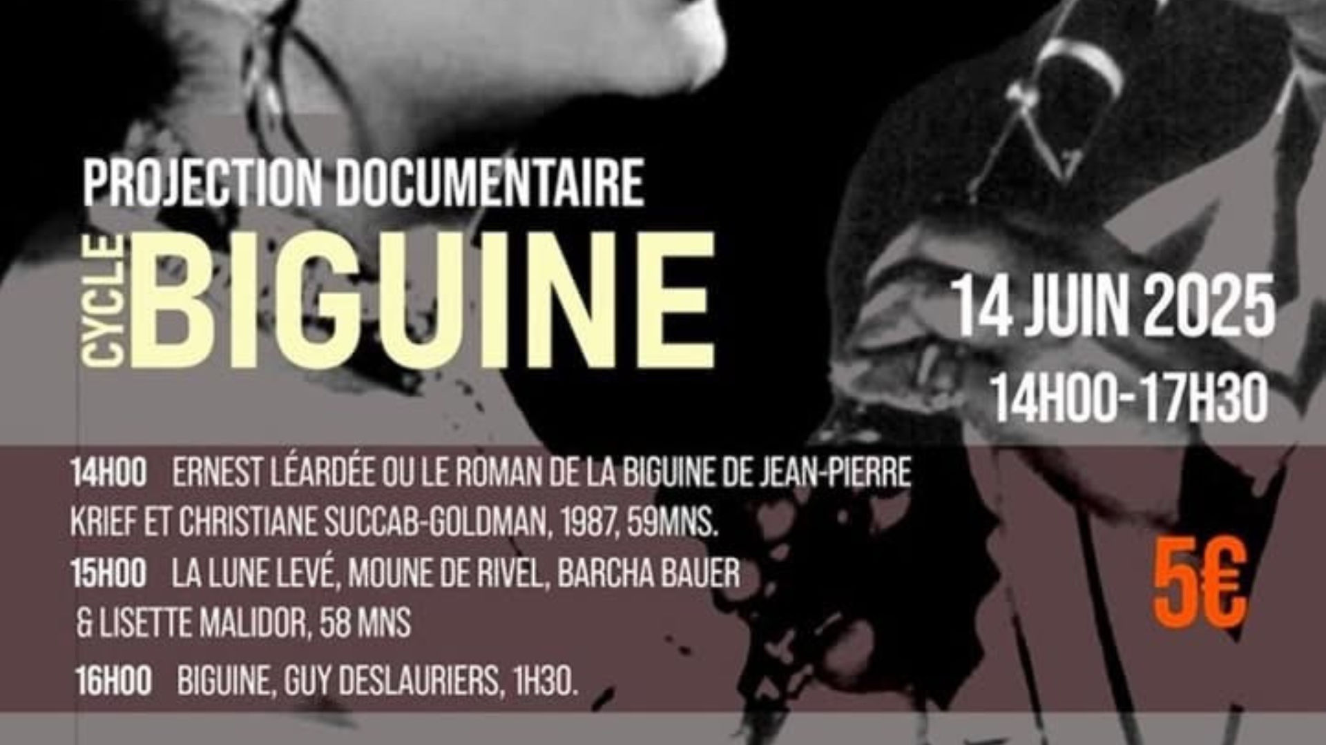 Projection Documentaire cycle Biguine - 14 juin 2025