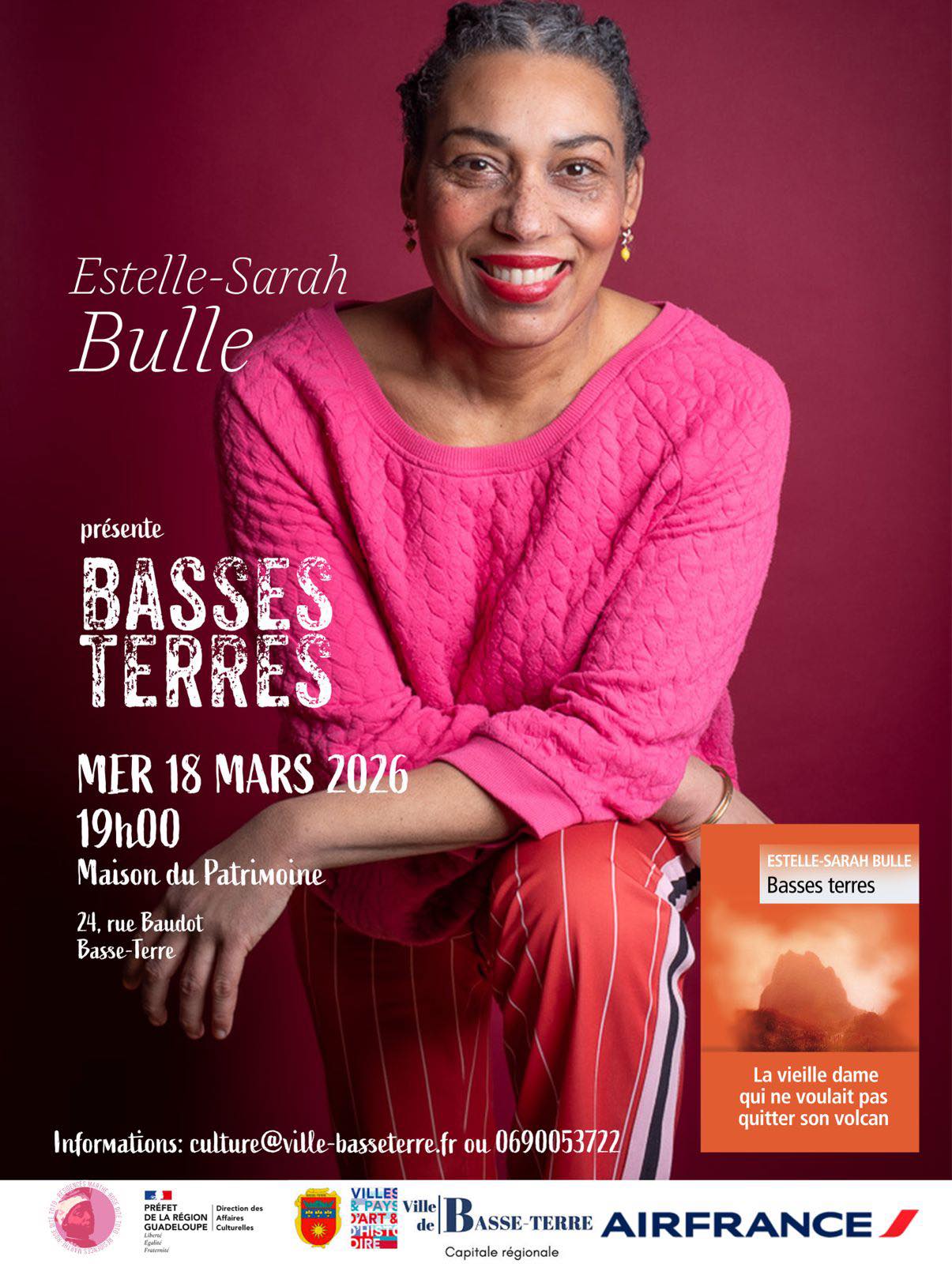Mercredi 18 mars 2026 : ESTELLE-SARAH BULLE présente "BASSES TERRES"