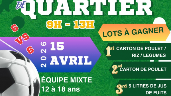 LA KRIZALID – TOURNOI DE FOOTBALL DE QUARTIER 